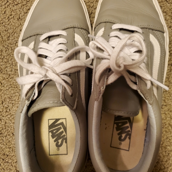Vans Gray Leather Sneakers - Picture 3 of 4